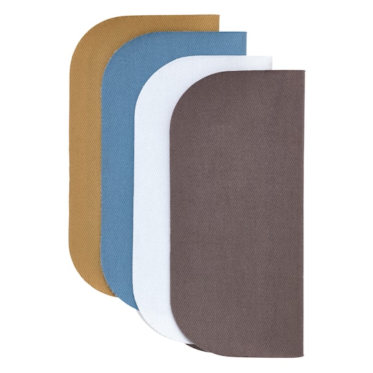 24 Packs: 4 ct. (96 total) Twill Patches by Loops & Threads